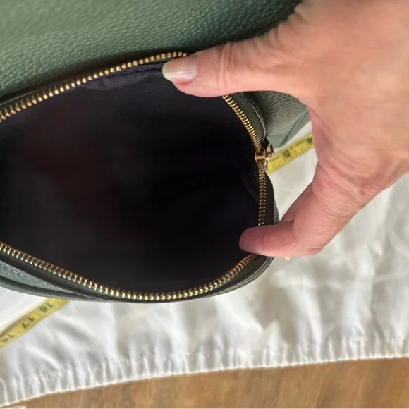 Coach 💚 Courtside Green soft pebble Leather Backpack and dust cover - Picture 10 of 12